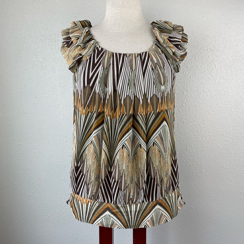 Dressbarn Sleeveless Blouse Top Size M EUC